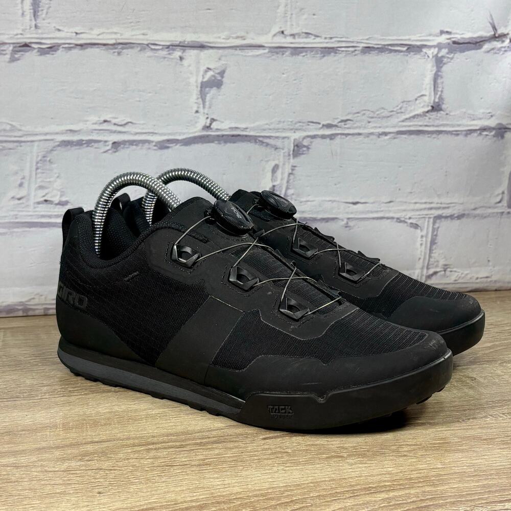 GIRO Tracker Black Mountain Bike Shoes BOA Men's Size 7.5 MTB